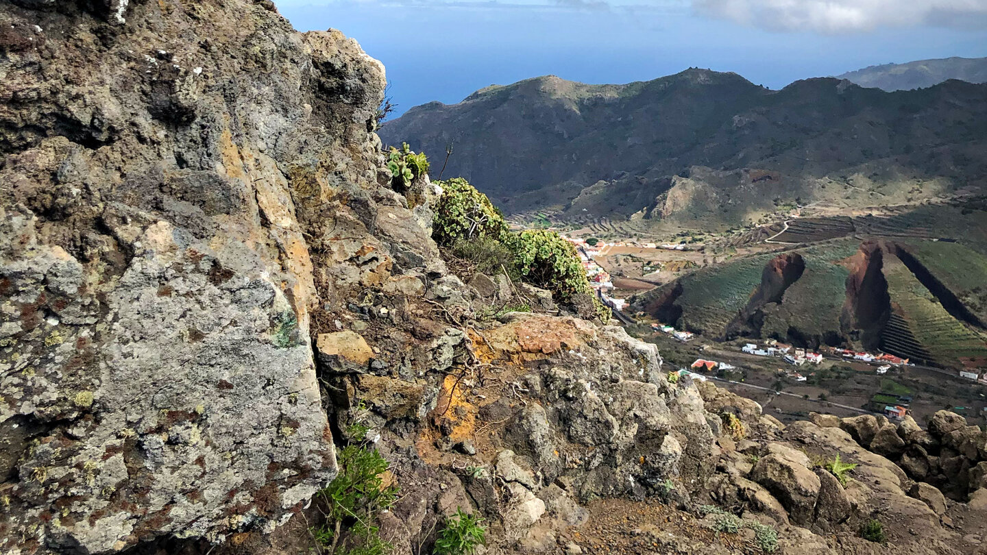 Blick vom Camino de Baracán auf den Montaña del Palmar