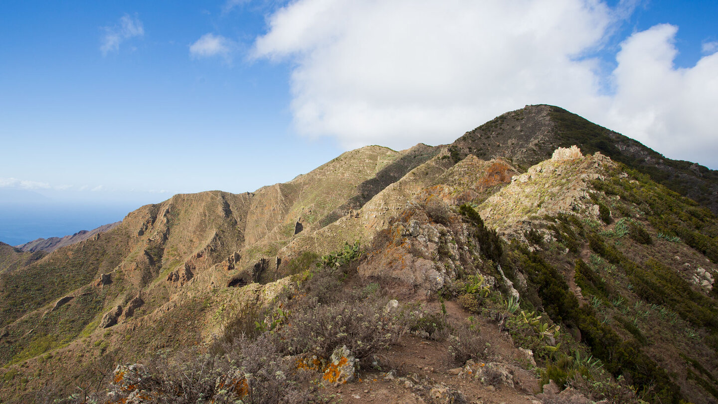 Blick über die Cumbres de Baracán im Teno-Gebirge
