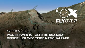 Gipfelsturm auf den dritthöchsten Berg des Nationalparks: Teneriffa Wanderweg 15 im 3D-Flyover