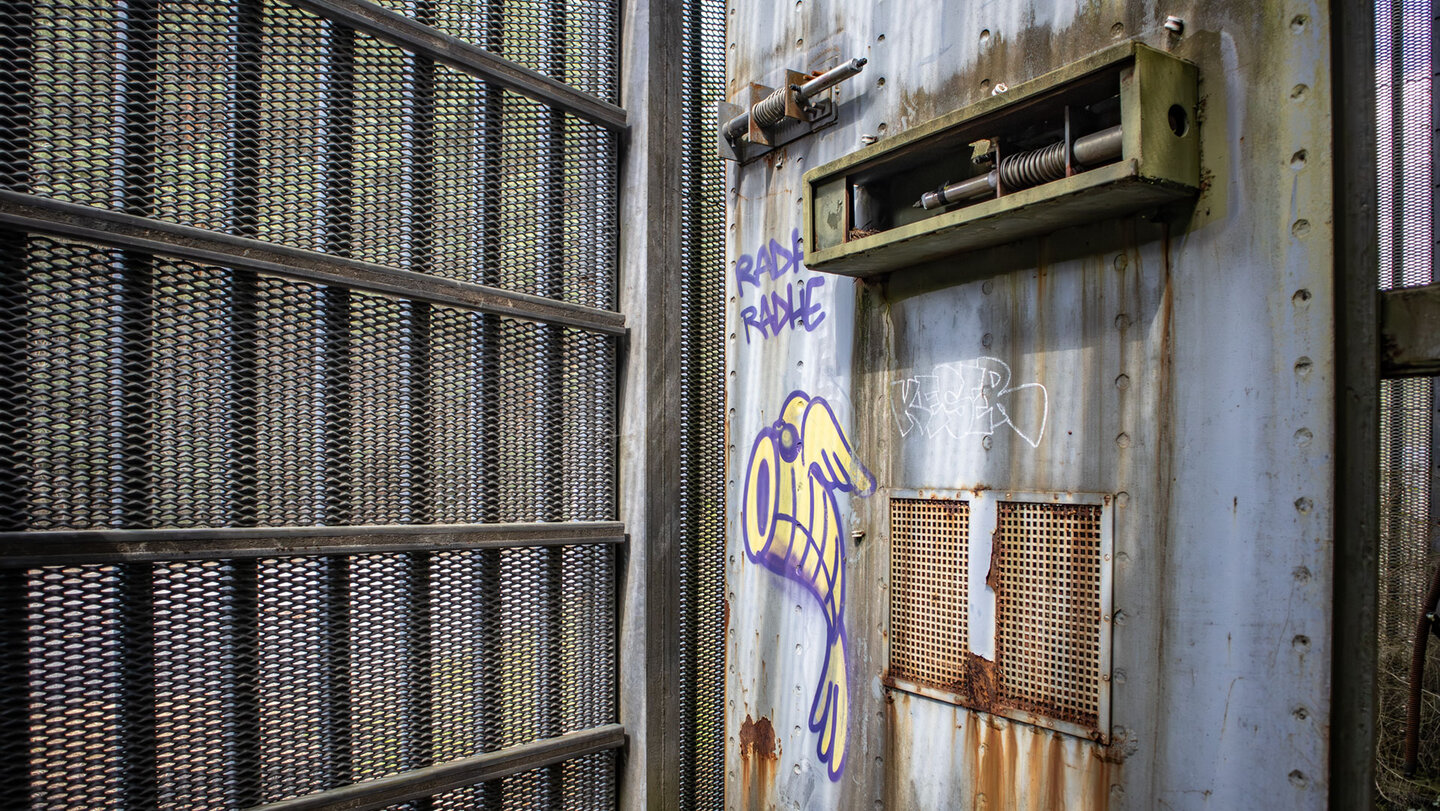 Sicherungssystem der Munitionslagerhäuser in der Area One