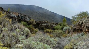 Felsformationen im Barranco del Cosme auf der Wanderung