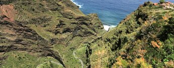 Ausblick von El Tablado in den Barranco Fagundo