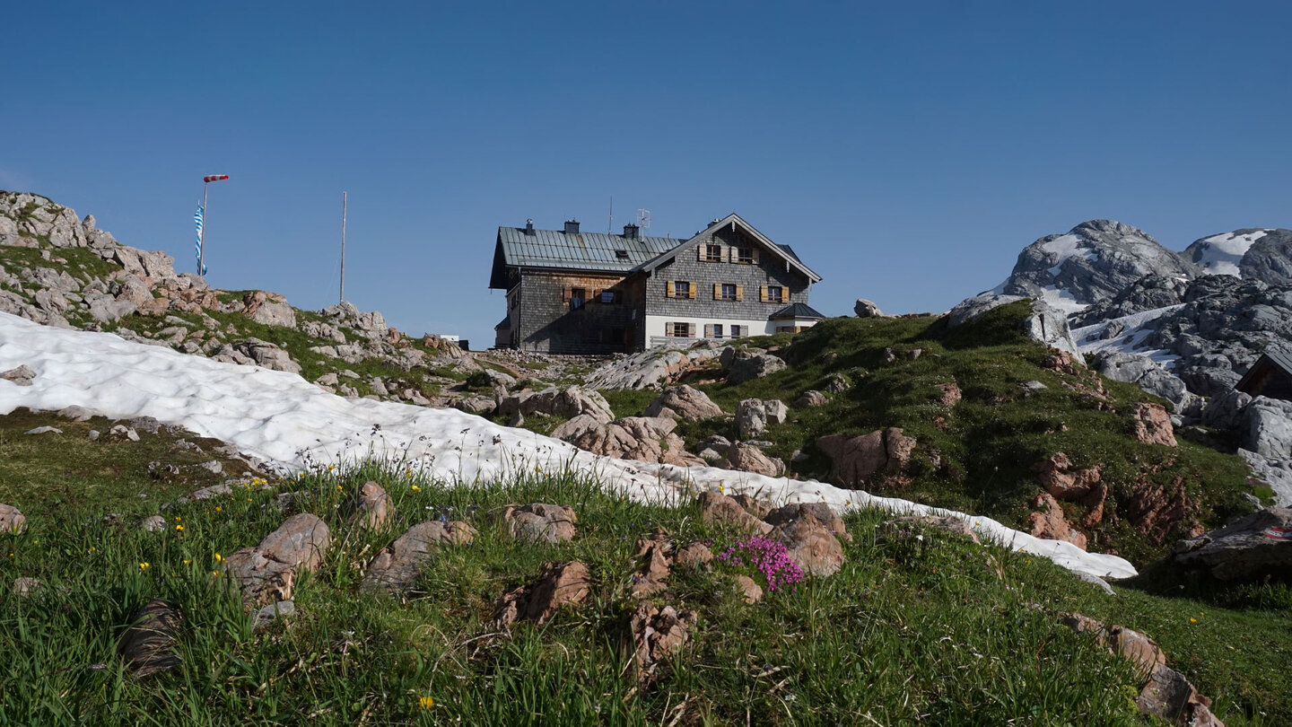 im Steinernen Meer liegt die DAV Hütte Ingolstädter Haus im Steinernen Meer - DAV Hütte Ingolstädter Haus