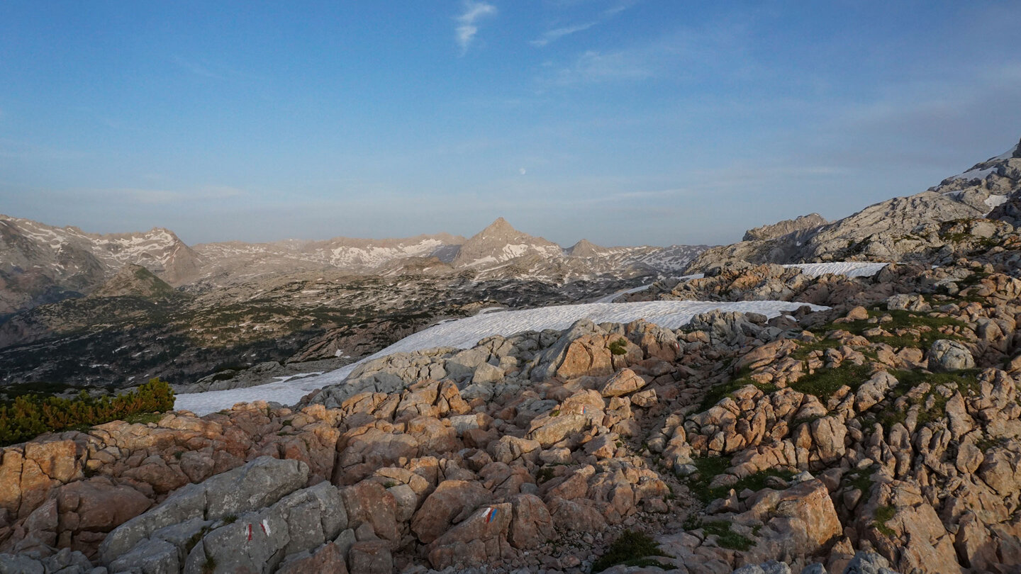 abendliche Stimmung mit Blick auf die Schönfeldspitze Blick auf die Schönfeldspitze