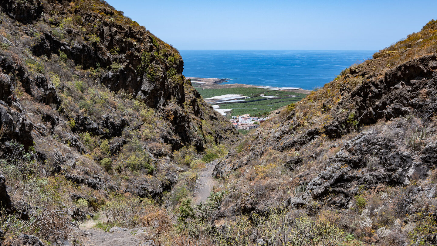 Ausblick vom Wanderweg Camino de las Moradas auf den Atlantik