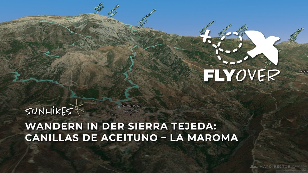 Königstour in Andalusien: 3D-Flyover der gewaltigen Maroma-Runde ab Canillas de Aceituno