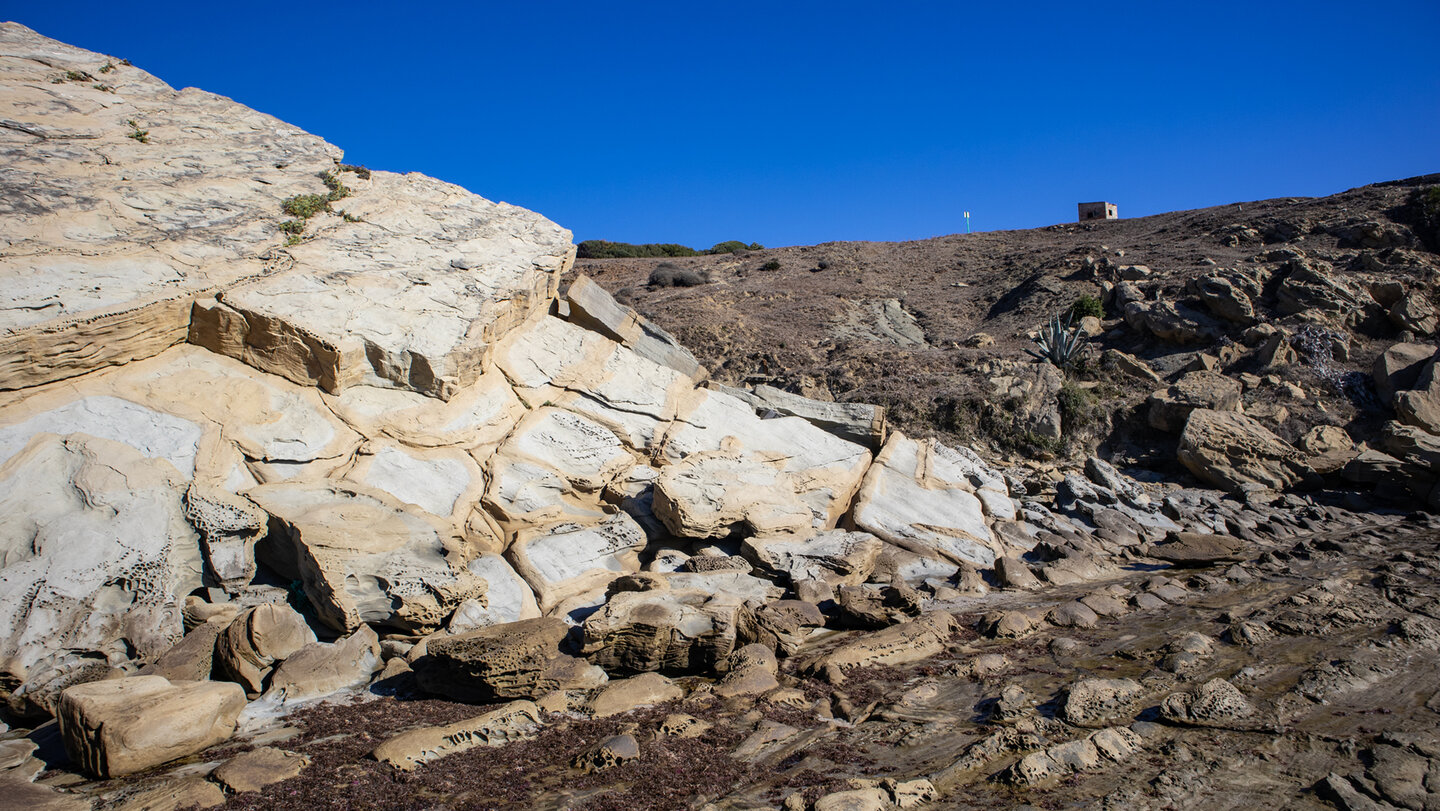 Felsformationen am Flysch del Estrecho bei Tarifa