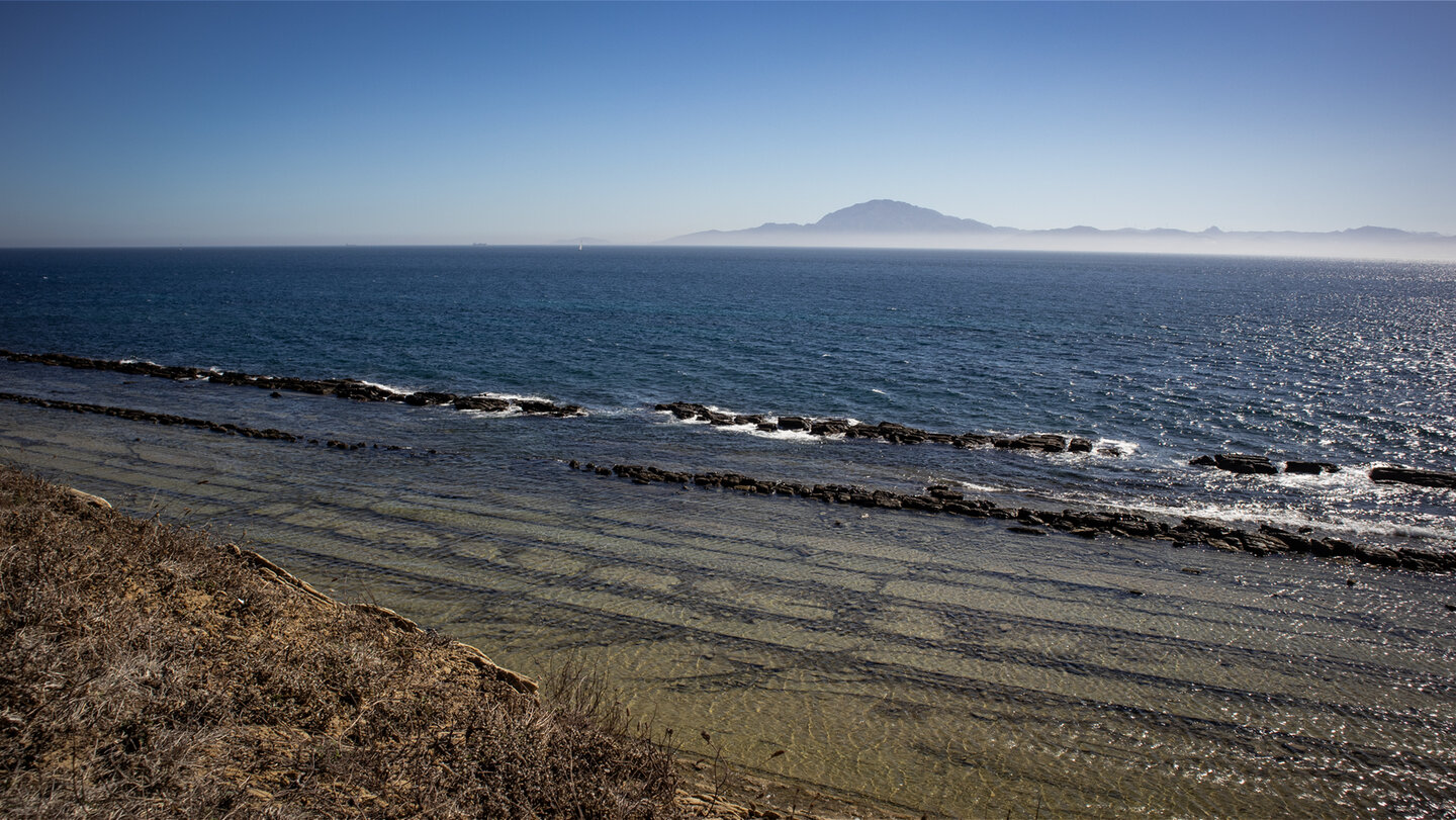 Afrika und die Küstenlinie des Flysch del Estrecho