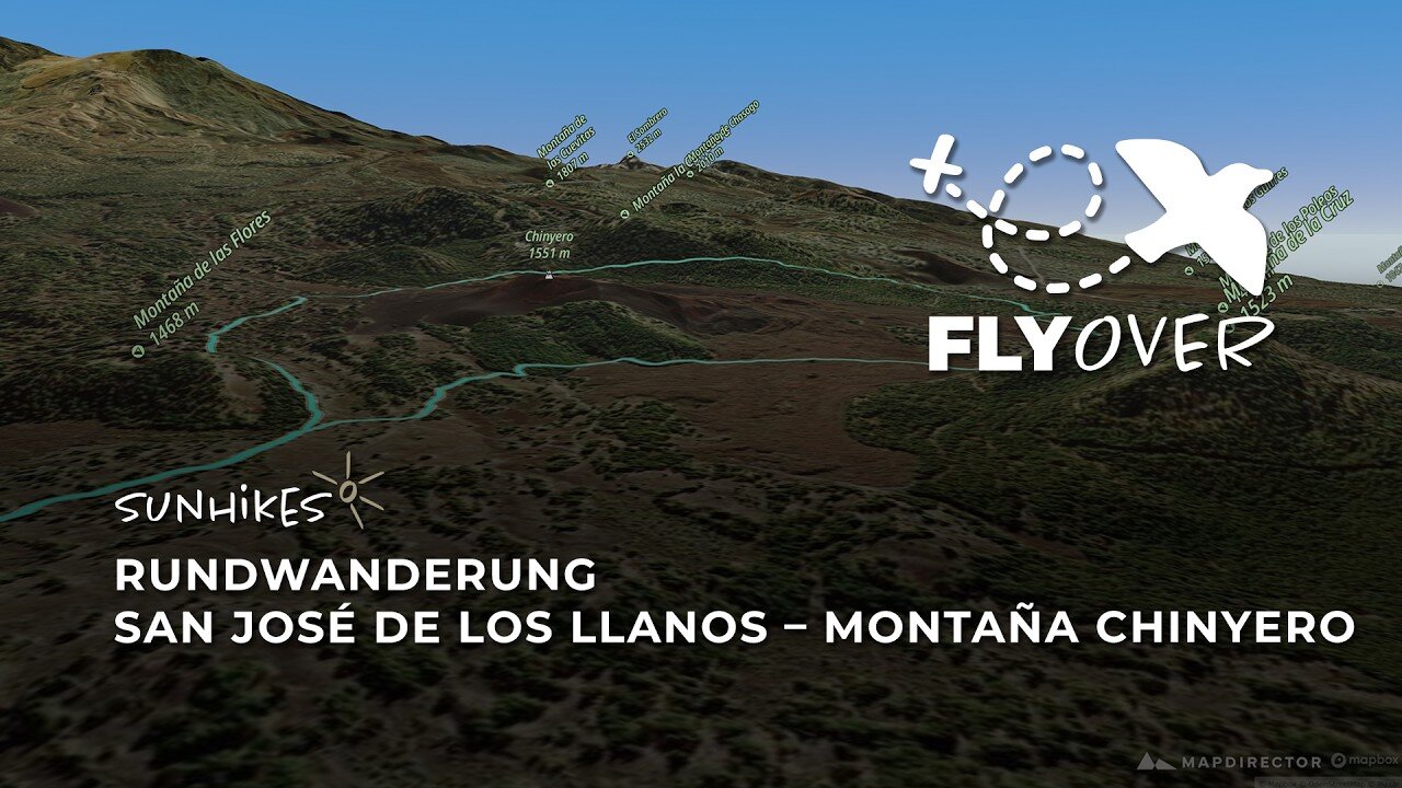 Teneriffa – Im Reich des jüngsten Vulkans: Auf schwarzen Lavaaschewegen um den Chinyero (3D-Flyover)