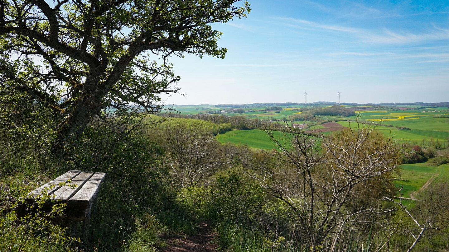 Ausblick über die Landschaft der Nördlichen Haßberge Ausblick auf die Landschaft der Nördlichen Haßberge