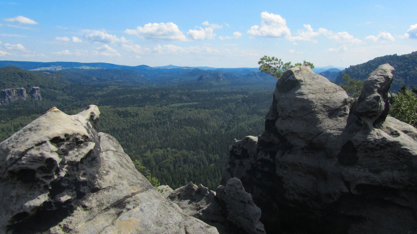 Aussicht vom Carolafelsen Aussicht vom Carolafelsen