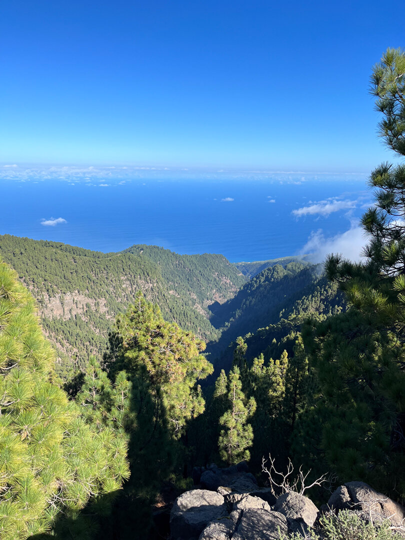 Ausblick über die Schlucht Barranco de Gallegos