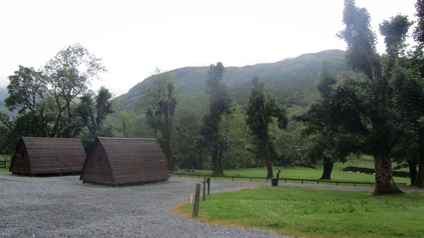 Bunkhouses der Beinglas Farm Campsite