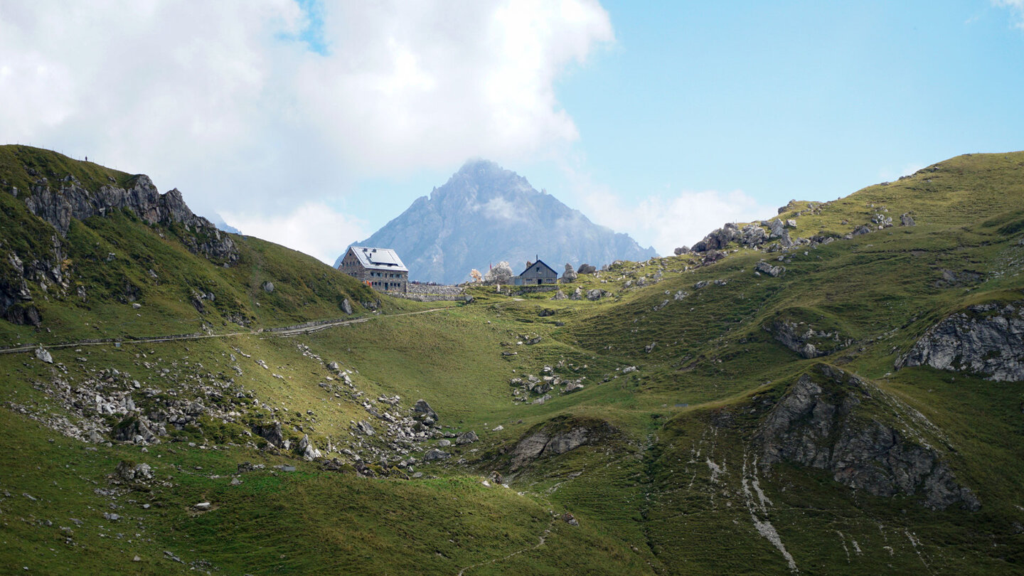 Pfälzerhütte auf dem Bettlerjoch in Liechtenstein