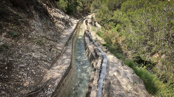 Blick entlang des Acequia Lízar