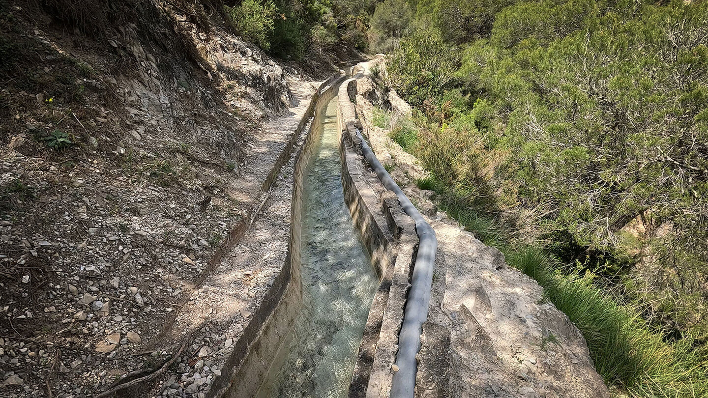 Blick entlang des Acequia Lízar