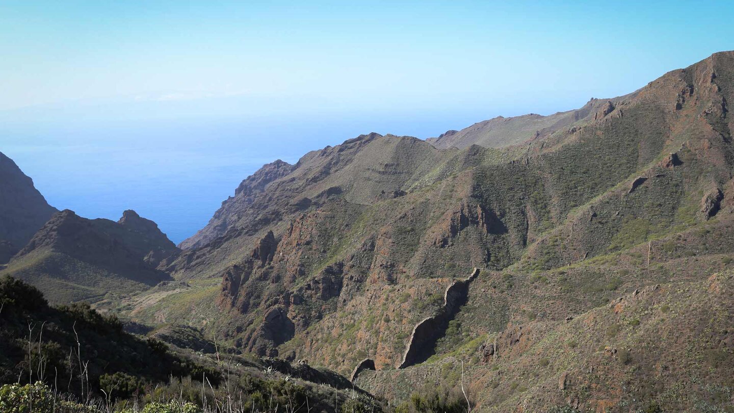 das Barranco de Carrizales vom Ausgangspunkt der Wanderung zum Baracán