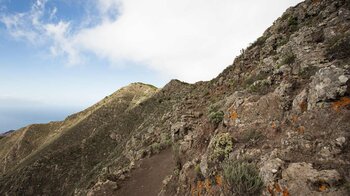 Wegverlauf der Wanderung über die Cumbres de Baracán