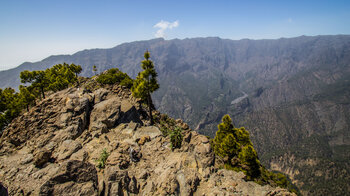 Gipfel des Pico Bejenado mit Blick auf die Playa de Taburiente