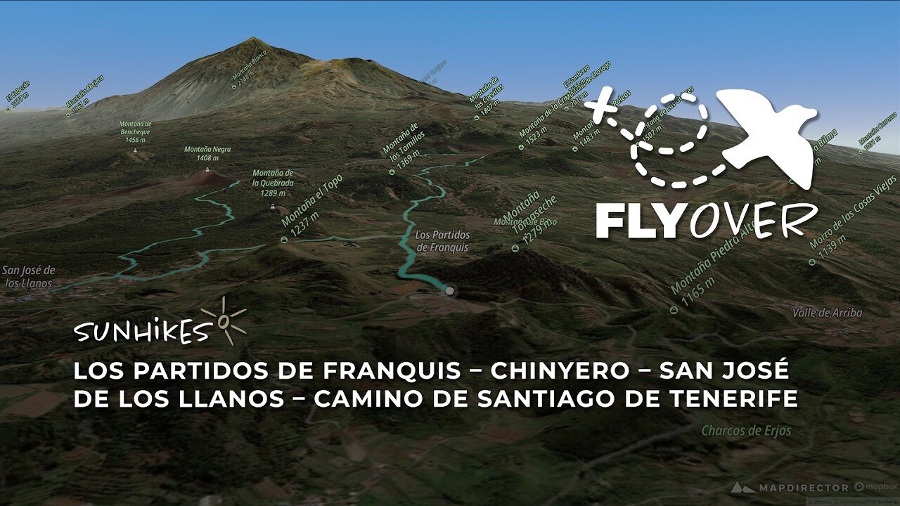 Teneriffa – Im Schatten des Vulkans: Die Chinyero-Runde über den Pilgerweg im 3D-Flyover
