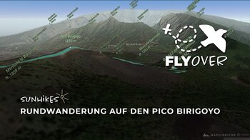 Geniale Kraterrunde auf La Palma: Der Pico Birigoyo im 3D-Flyover Video