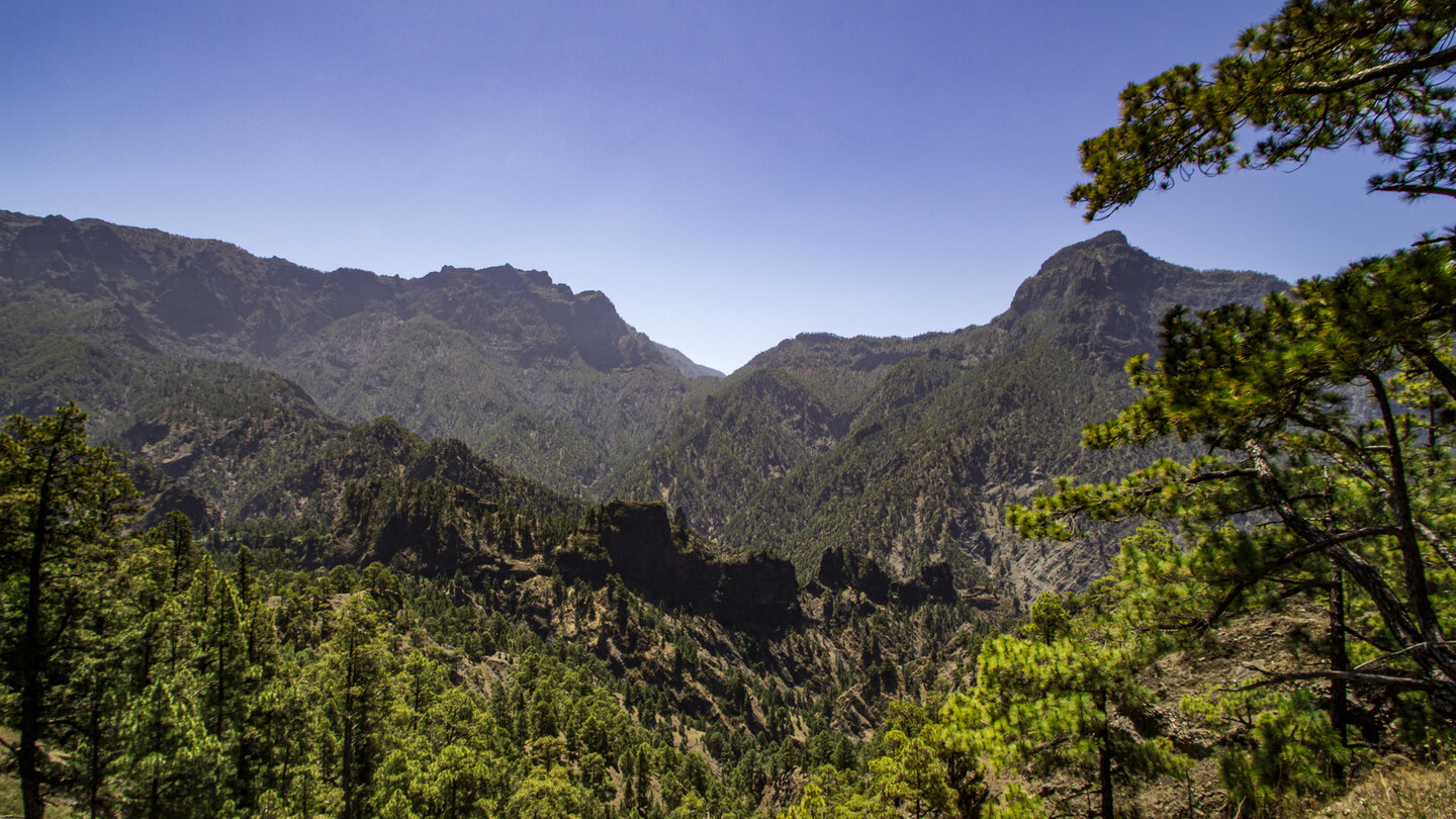 Ausblick über die Caldera mit dem Pico Bejenado
