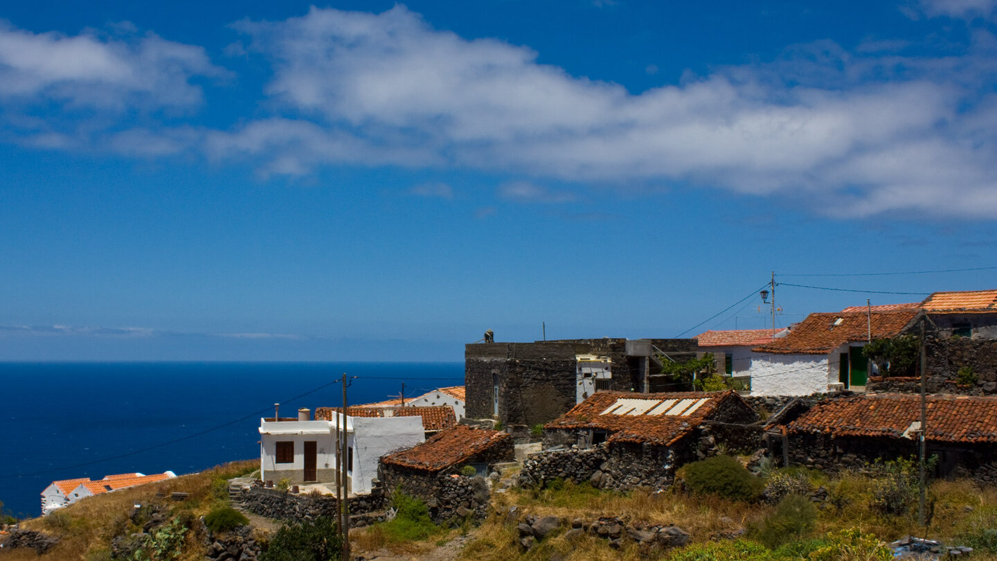 Blick zum Atlantik von Guillama auf La Gomera