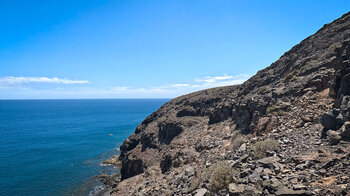 Aufstiegspfad oberhalb der Playa del Parrado