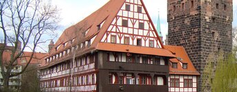 der Weinstadel ist eines der größten Fachwerkgebäude Deutschlands