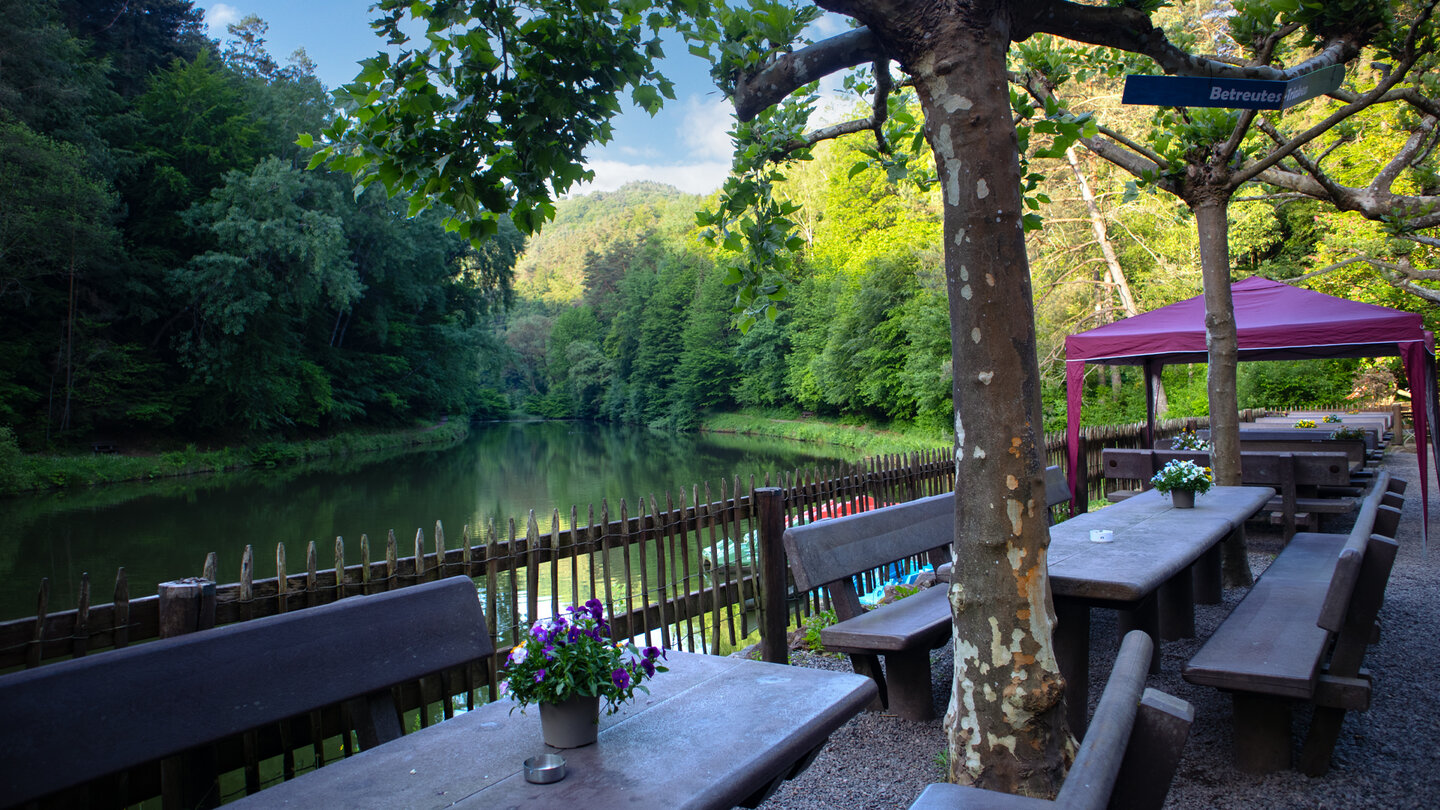 Blick auf den Paddelweiher