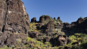 Felsformationen über der Masca-Schlucht auf Teneriffa