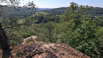 Blick vom Rauhbergpfeiler am Kleinen Rauhberg