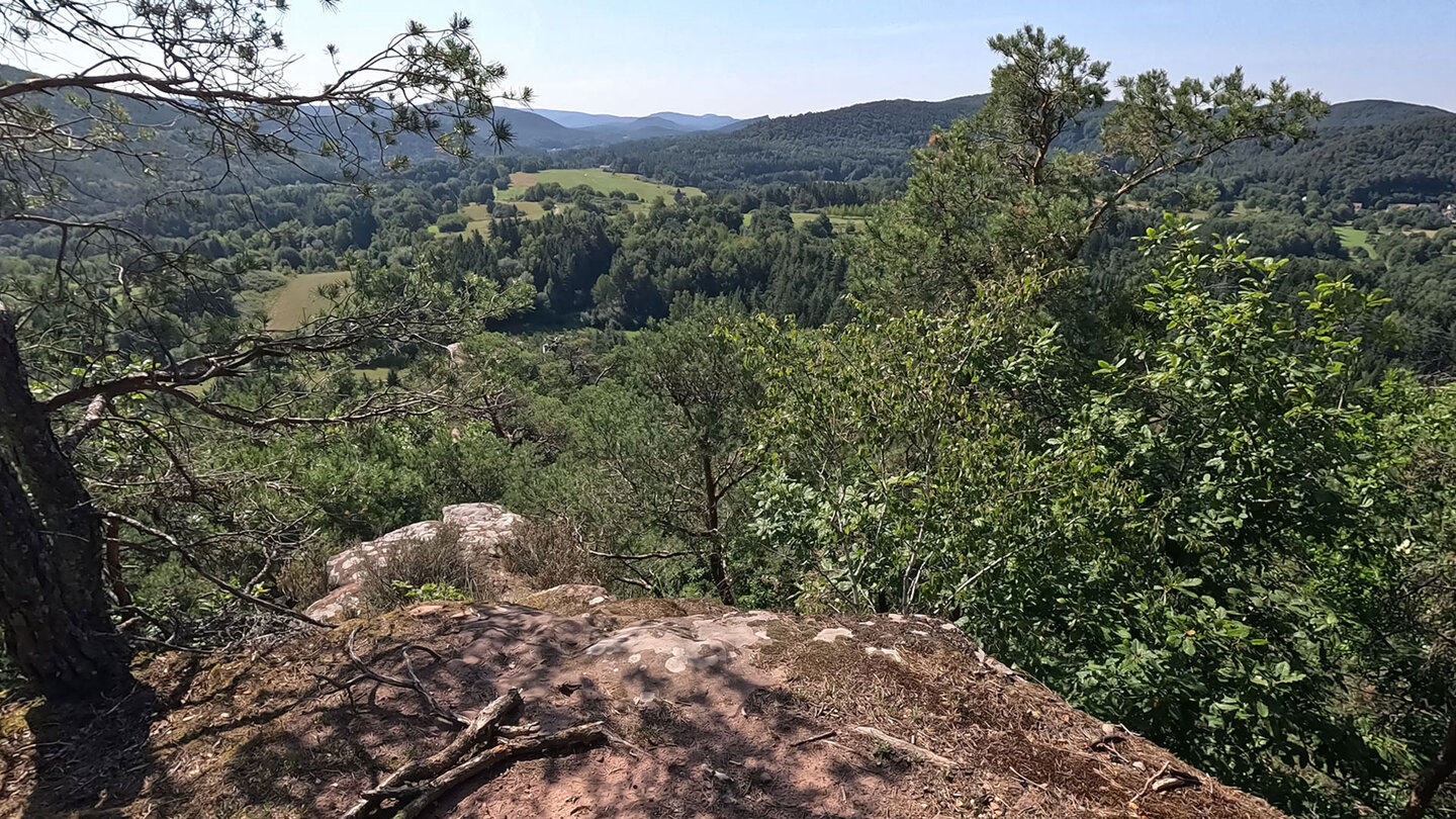 Blick vom Rauhbergpfeiler am Kleinen Rauhberg