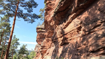 Felswände am Spirkelbacher Rauhfels