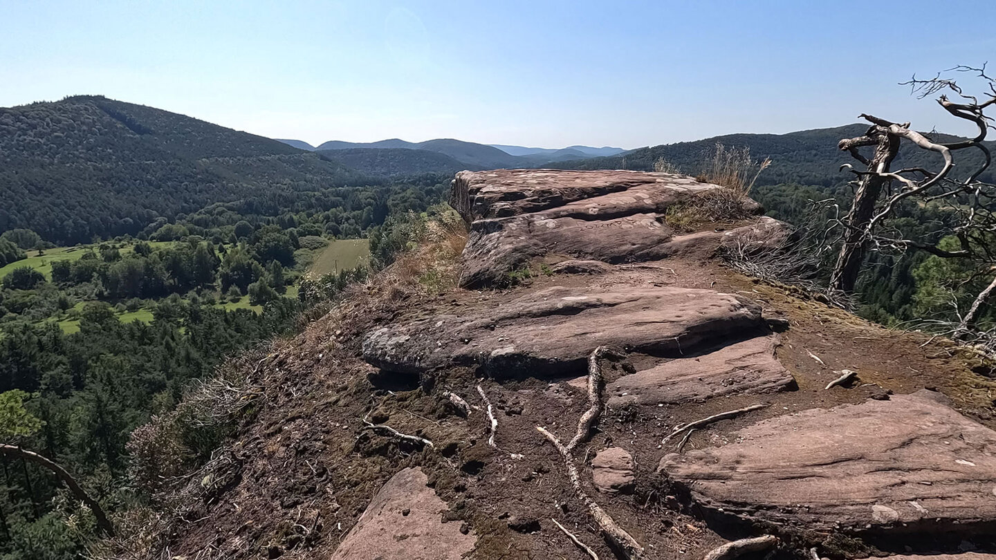 Panoramablick vom Rauhbergpfeiler bei Spirkelbach