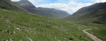 Blick in die Highlands von der alten Militärstraße aus