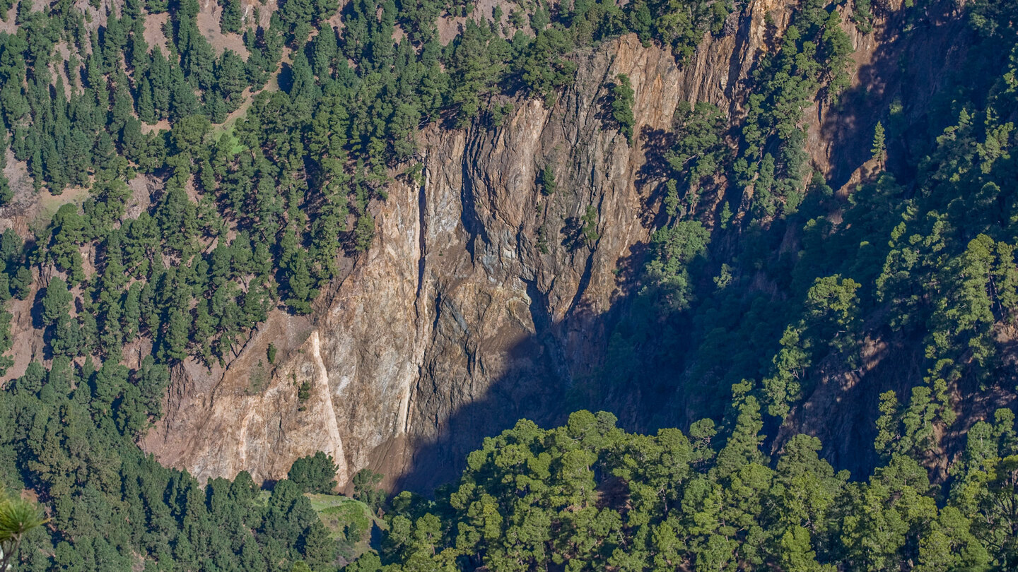 Blick in tiefe Schluchten vom Mirador de Las Chozas