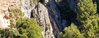Cascada de los Árboles Petrificados im Naturpark Sierras de Tejeda, Almijara y Alhama