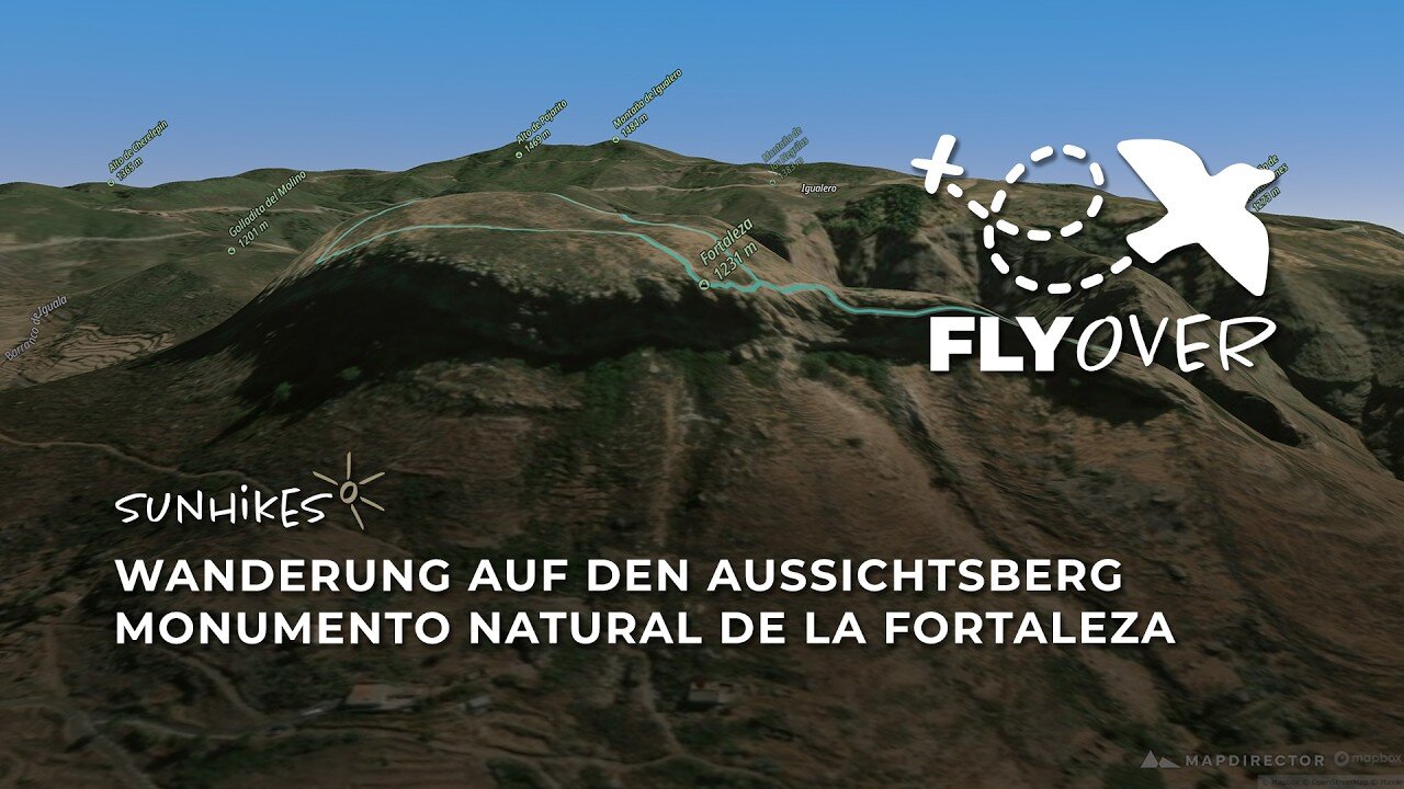 Spektakulärer Tafelberg La Gomeras: Aufstieg zur Fortaleza im 3D-Flyover