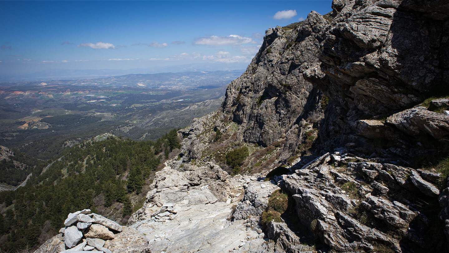 Ausblick am Bergpass Collado del Salto del Caballo