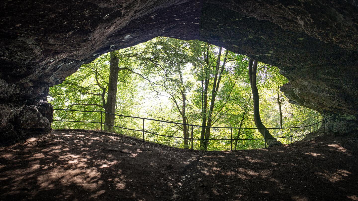 Blick aus der Drachenhöhle.