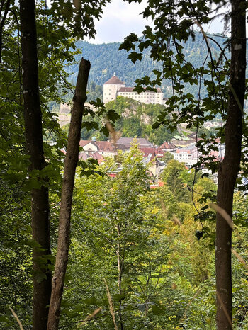 Blick auf die Festung Kufstein vom Kufsteiner Stadtberg