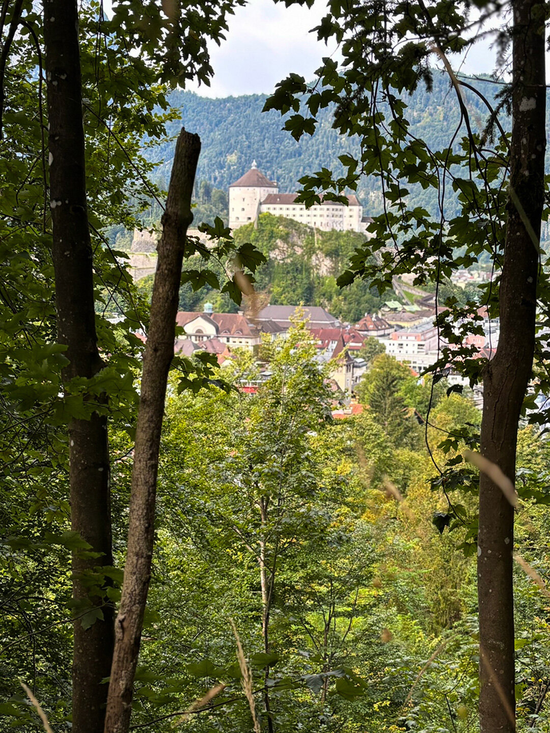 Blick auf die Festung Kufstein vom Kufsteiner Stadtberg
