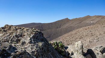der höchste Gipfelgrad des Jandía-Gebirges von der Wanderung auf den Mocan