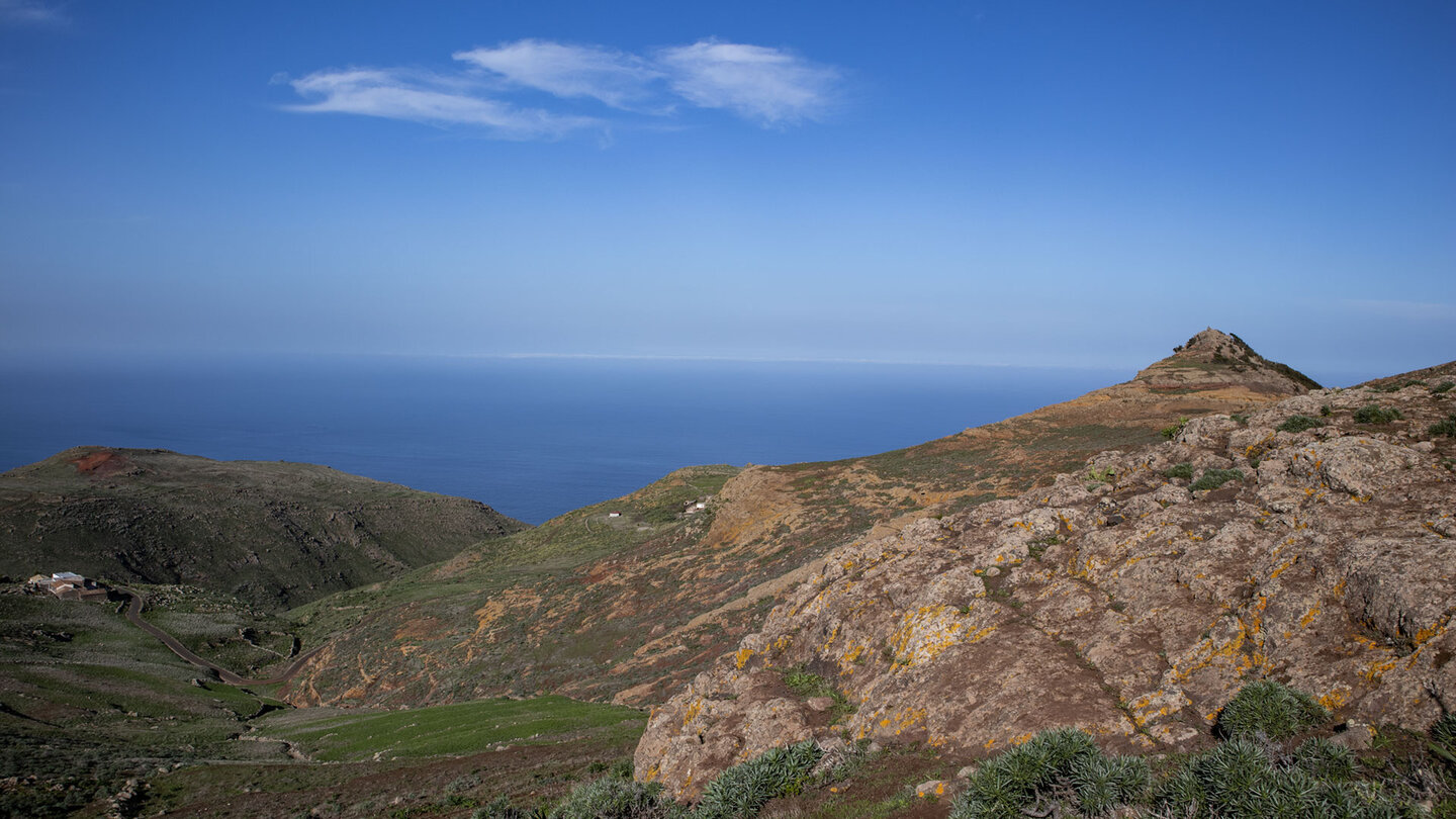 Ausblick auf Barranco de Itobal und Roque de la Cruz