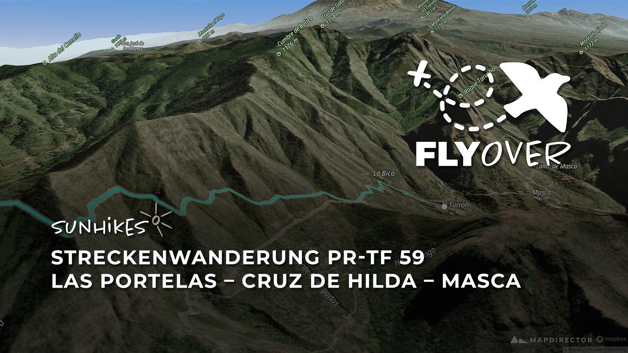 Gigantische Schluchtblicke auf Teneriffa: Der Wanderweg PR-TF 59 nach Masca im Flyover Video