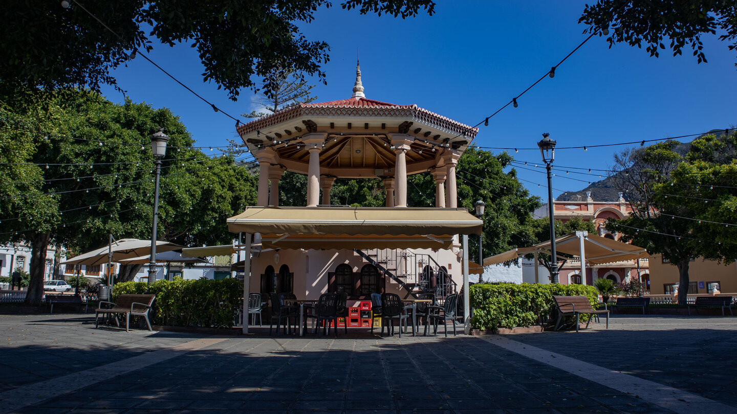 das Kiosk an der Plaza de los Remedios in Buenavista del Norte