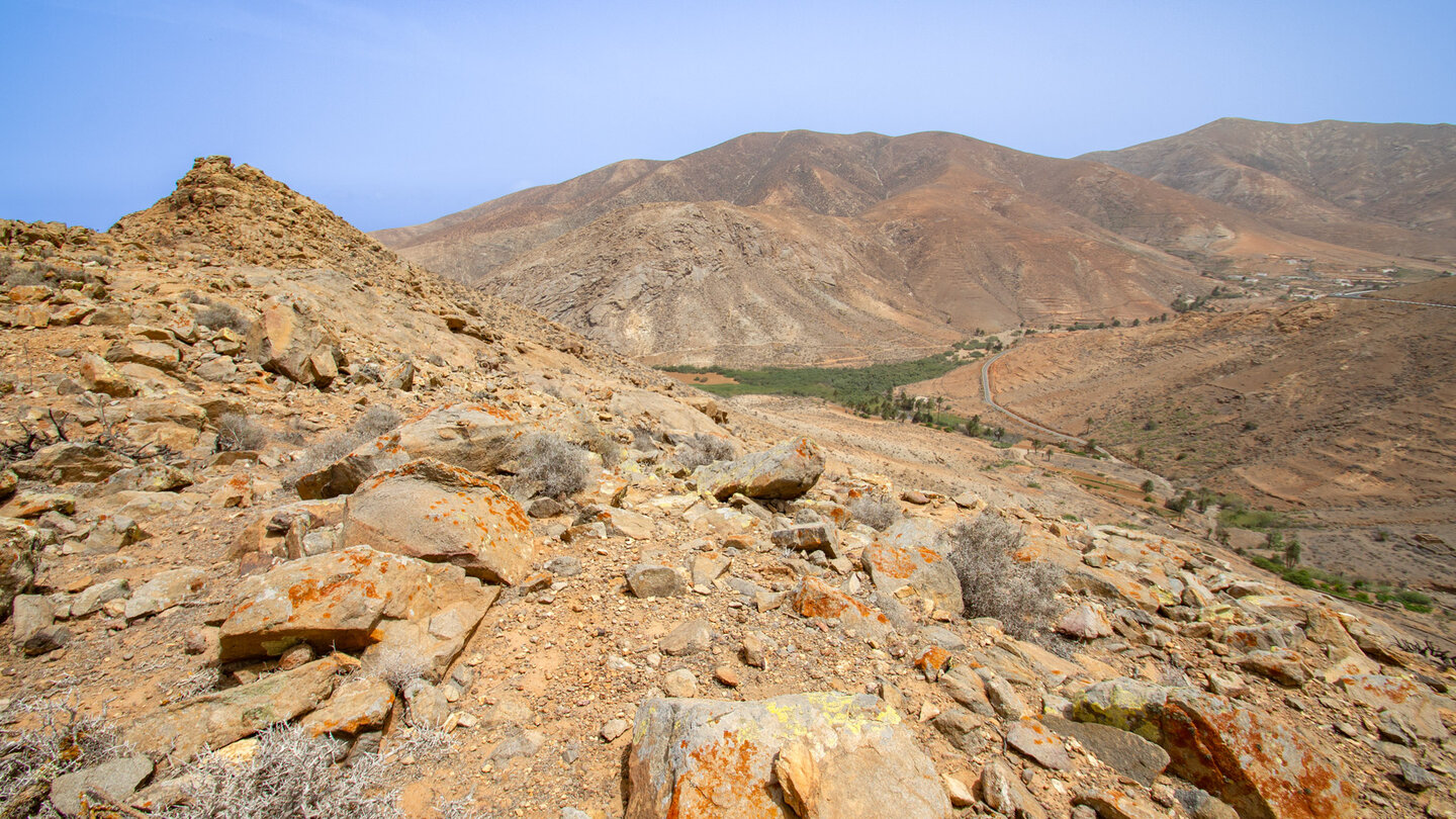 Blick auf den Barranco de las Peñitas vom Mirador del Risco de las Peñas auf Fuerteventura Blick auf den Barranco de las Peñitas vom Mirador del Risco de las Peñas auf Fuerteventura