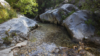 Wasserbecken am Arroyo de la Cueva del Melero