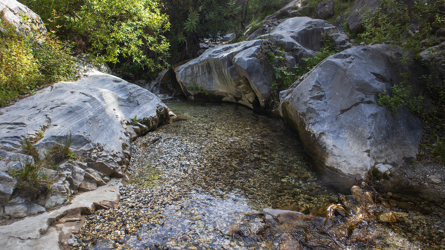 Wasserbecken am Arroyo de la Cueva del Melero Wasserbecken am Arroyo de la Cueva del Melero